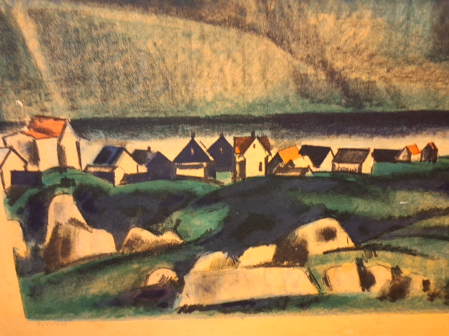 Jack Kampmann 1956 Abstrakt Gengivelse af landskab